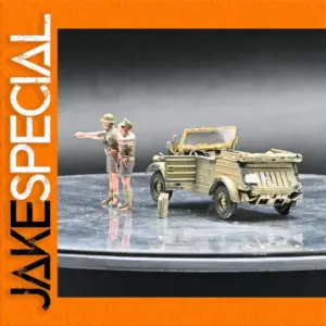 1:72 German Car Model with Soldier Figures