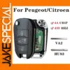 Flip Remote Car Key for Citroen Peugeot