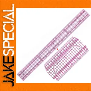 Vibrant Pink Dual-Scale 50cm Plastic Ruler