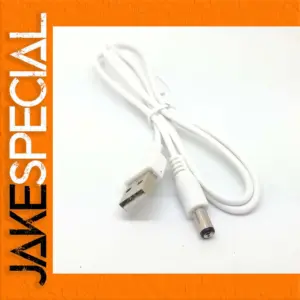USB to 5.5mm Barrel Connector Cable 1m