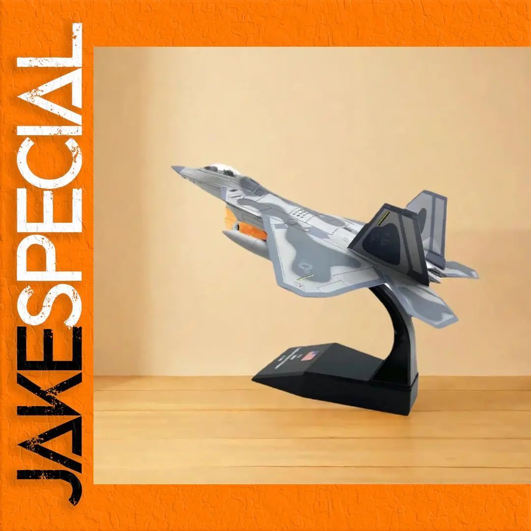F22 Raptor Fighter Diecast Model 1/100 Scale 1 F22 Raptor Fighter Diecast Model 1/100 Scale