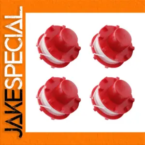 4 PCS Red Nylon Trimmer Coils for Einhell