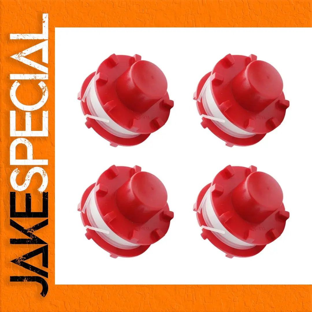 4 PCS Red Nylon Trimmer Coils for Einhell 1 4 PCS Red Nylon Trimmer Coils for Einhell