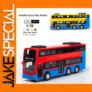 1:70 Vintage British Double Decker Bus Model