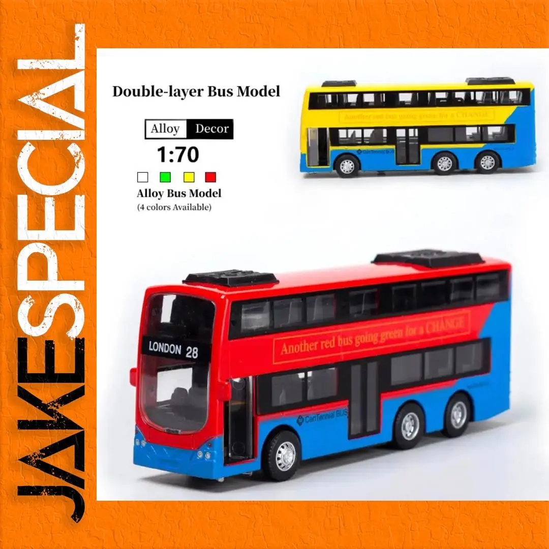 1:70 Vintage British Double Decker Bus Model 1 1:70 Vintage British Double Decker Bus Model