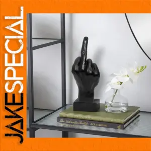 Middle Finger Resin Statue Modern Decor 9x8x20 cm