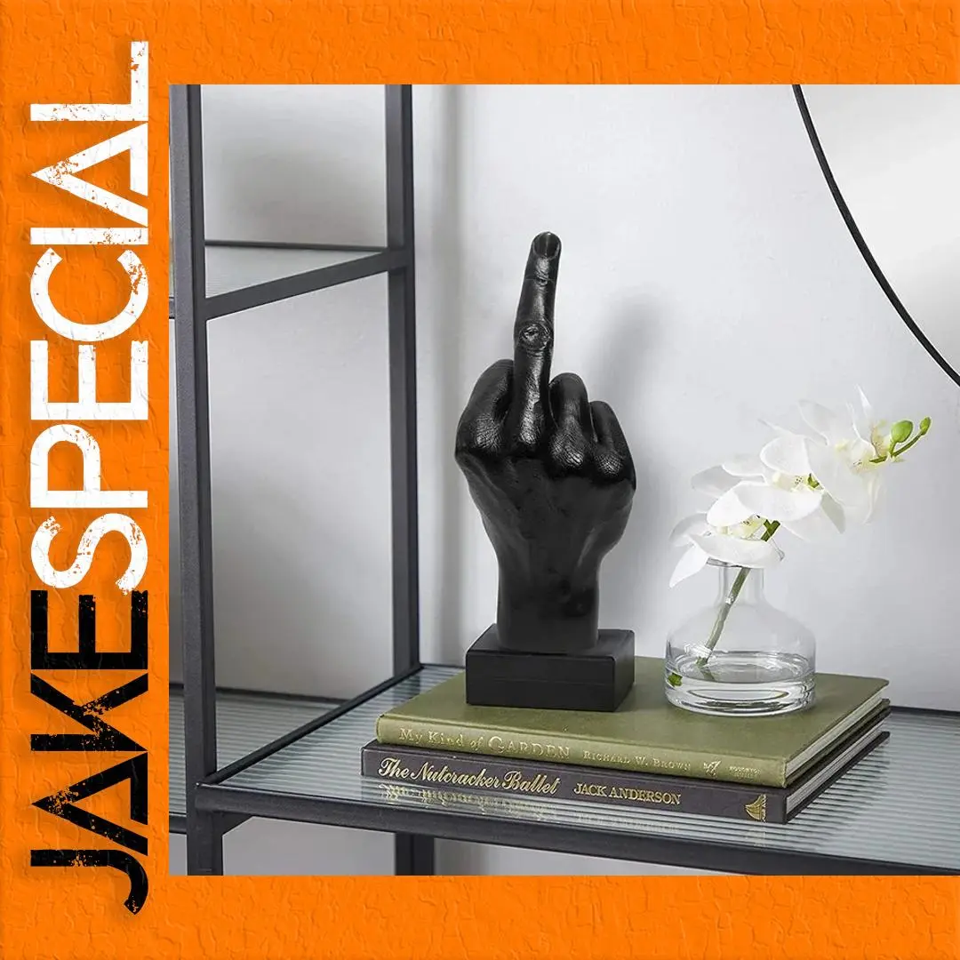 Middle Finger Resin Statue Modern Decor 9x8x20 cm 1 Middle Finger Resin Statue Modern Decor 9x8x20 cm