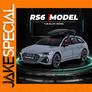1:24 Scale Metallic Gray RS6 Alloy Car Model