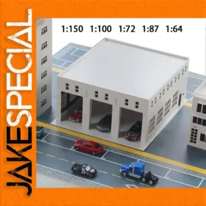 Miniature Sand Table Model Garage Workshop