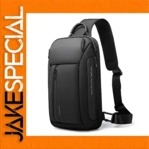 Men's Oxford Chest Bag with Adjustable Strap