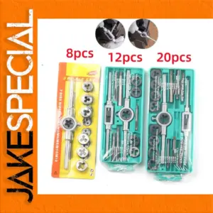 Metric Hand Tap and Die Set 8-20 Pieces M3-M12