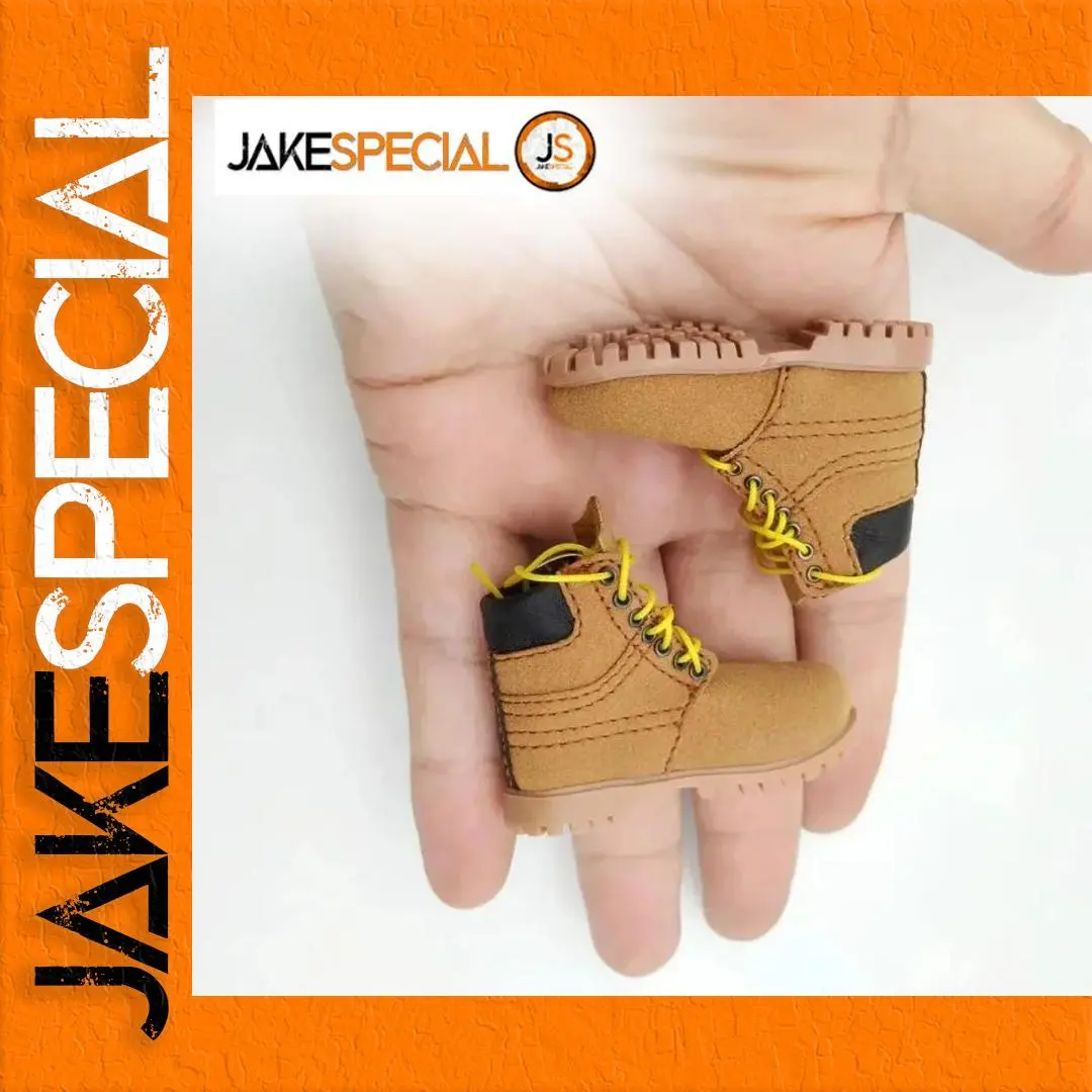 1/6 Scale Brown Combat Boots for 12-Inch Dolls 1 1/6 Scale Brown Combat Boots for 12-Inch Dolls