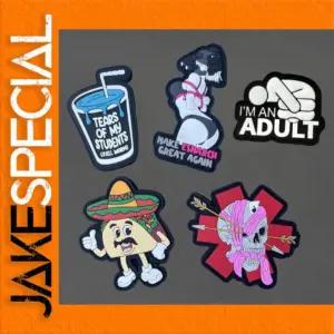 Vibrant Skull PVC Patch Tactical Badge Set