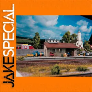 Miniature Cargo Station Model 1:87 Scale