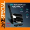 10G PCIe to RJ45 Network Adapter