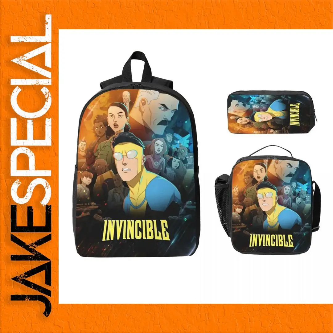 Invincible Three-Piece Backpack Set 1 Invincible Three-Piece Backpack Set