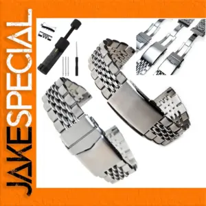 Luxury 316L Stainless Steel Watch Strap 20mm 22mm