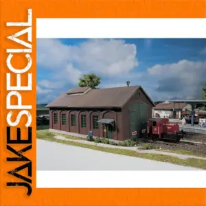 HO Scale 1:87 Railway Garage Model Assembly