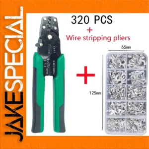 Crimp Terminal Pliers Kit with 150-320 Terminals