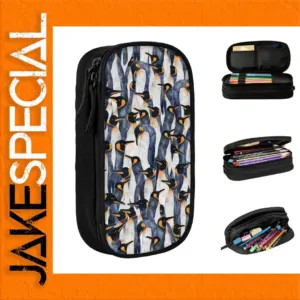 Singing Penguin Large Pencil Case 22cm