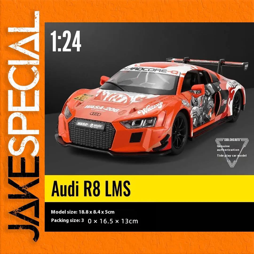 Audi R8 LMS 1:24 Diecast Model with Lights 1 Audi R8 LMS 1:24 Diecast Model with Lights