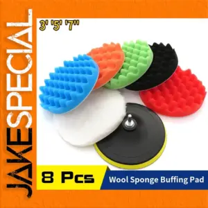Car Polishing Kit with 8 Pads and Backing Pad