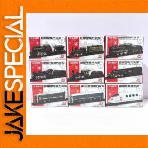 9-Piece 1:300 Scale Nostalgic Steam Train Set