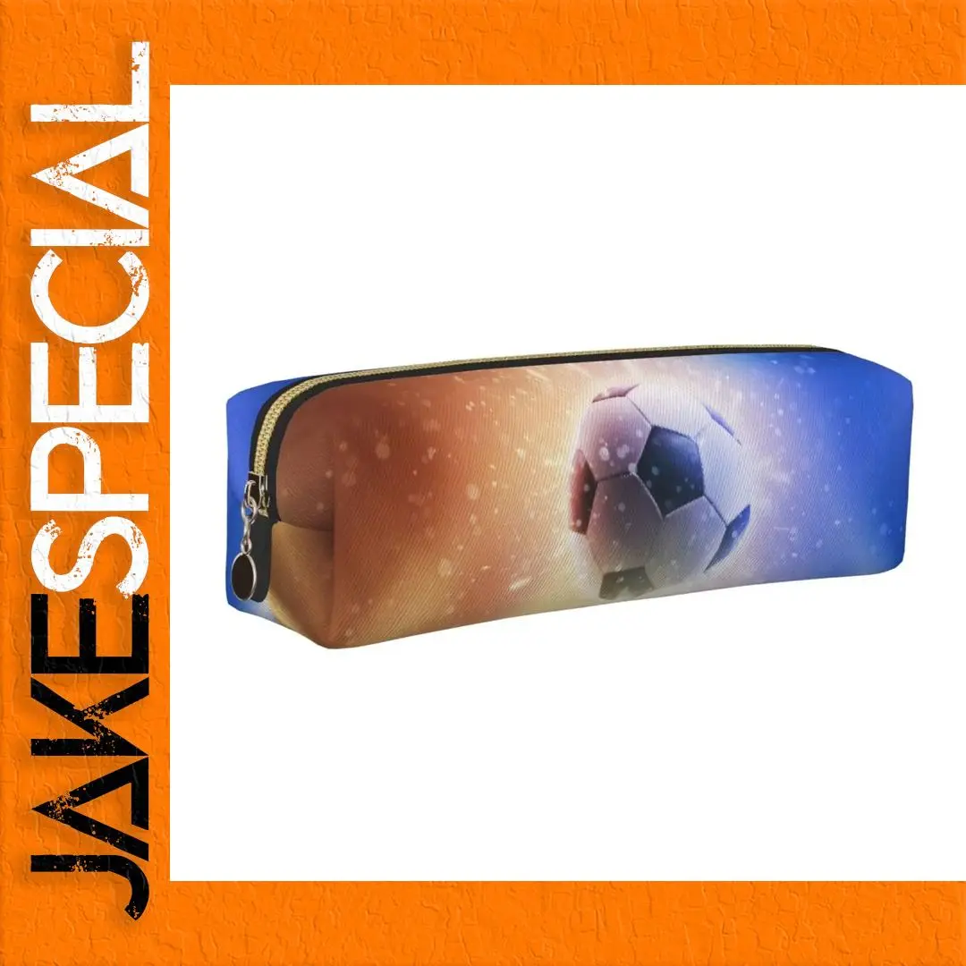 Creative Soccer Pencil Case with Zipper Closure 1 Creative Soccer Pencil Case with Zipper Closure