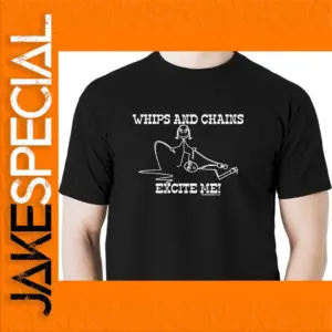 Graphic Black T-Shirt with Playful Design