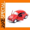 Vibrant Red Classic Beetle Car Model