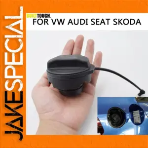 Black Fuel Filler Cap for VW, Seat, Skoda