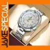 Luxury Men's Quartz Watch Model 6672 Silver