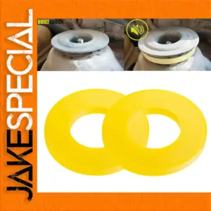 Yellow Shock Absorbing Rubber Rings Set of 2