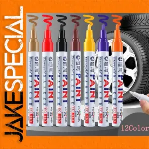 Set of 6 Colorful Permanent Paint Markers