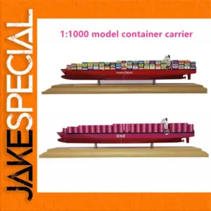 Handcrafted 1:1000 Scale Container Ship Model
