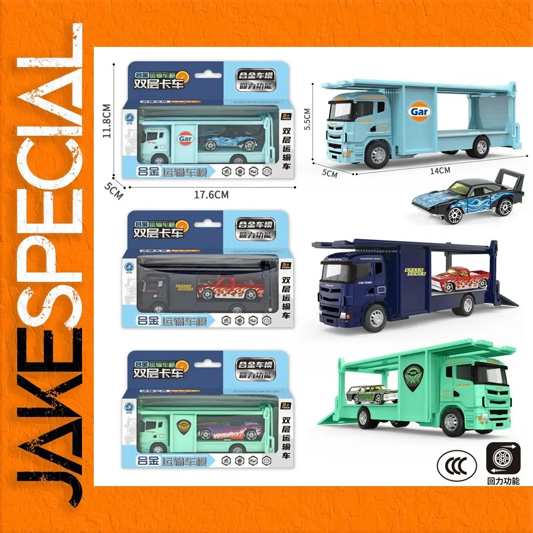 1:64 Diecast Truck and Trailer Model Set 1 1:64 Diecast Truck and Trailer Model Set