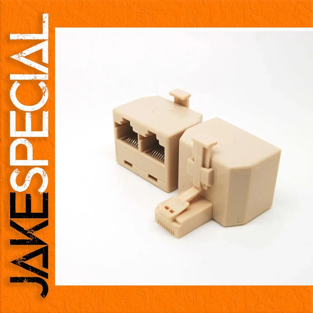 RJ45 Ethernet Crossover Adapter Male to 2 Female 1 RJ45 Ethernet Crossover Adapter Male to 2 Female