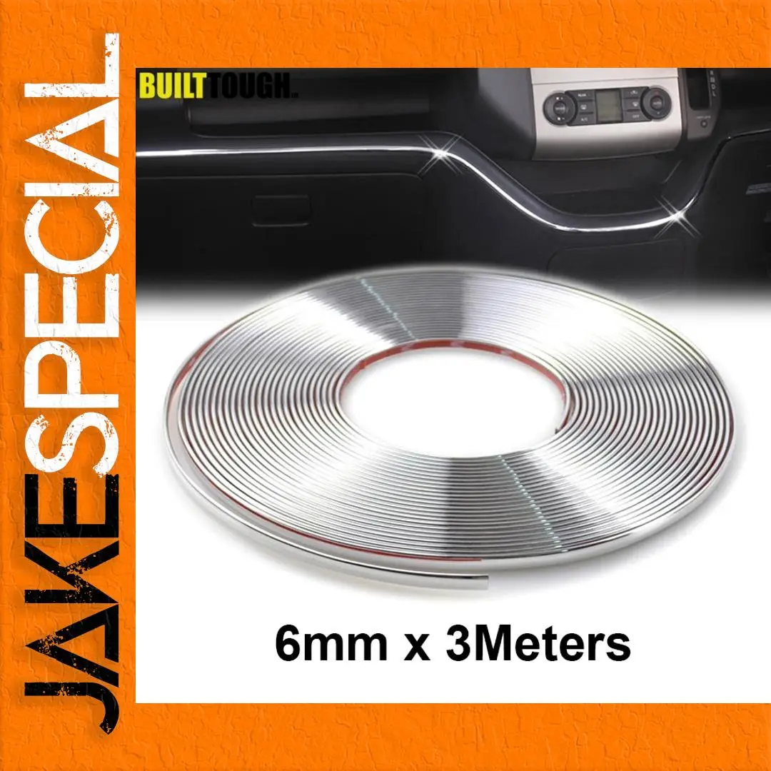 Universal Chrome Decorative Car Styling Strip 3m 1 Universal Chrome Decorative Car Styling Strip 3m