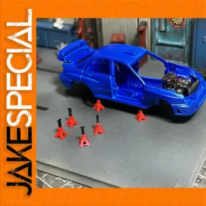 1/64 Scale Diorama Set with Racing Car and Stands