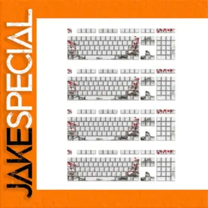 Plum Blossom 108 Keycap Set for Mechanical Keyboards