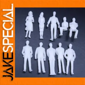 Set of 10 Unpainted 1:50 Scale Figures