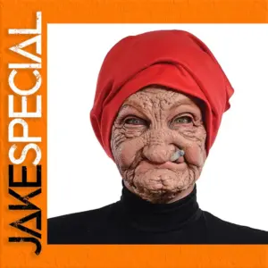 Smoke Grandma Realistic Latex Mask for Adults