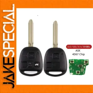 Toyota Remote Key for Corolla, Camry, Yaris