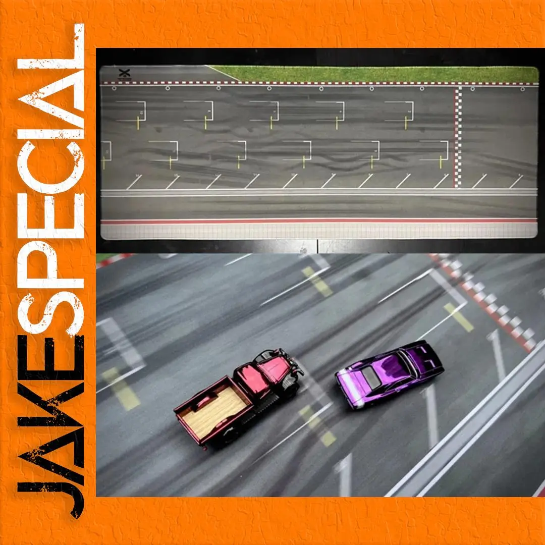 1:64 Scale Parking Lot Racing Track Mat 1 1:64 Scale Parking Lot Racing Track Mat