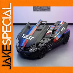 1:24 Scale Diecast Sports Car Model with Lights