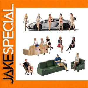 Resin 1/64 Scale Miniature Figures with Props