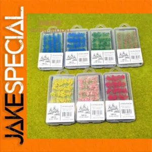 Miniature Flower Clusters Set for Model Scenery