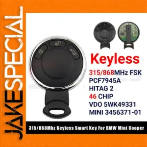 BMW MINI Cooper Remote Key 2006-2013 Model
