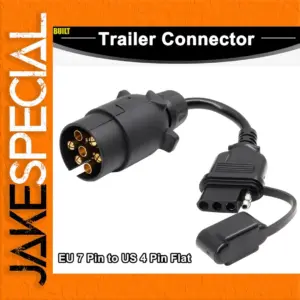 EU to US Trailer Light Adapter 7 Pin to 4 Pin