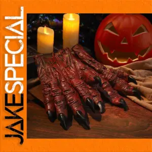 Demon Claw Halloween Gloves for Adults and Teens